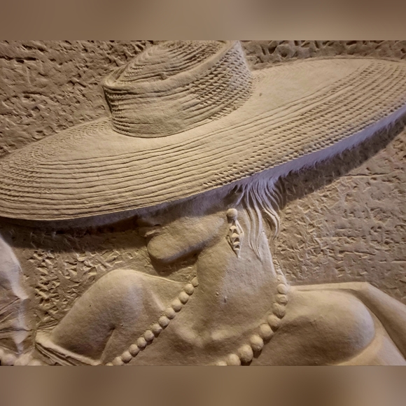 Vintage Alexsander Danel Cast Paper Relief Sculpture~ “Sophisticated Lady V” - Picture 8 of 8